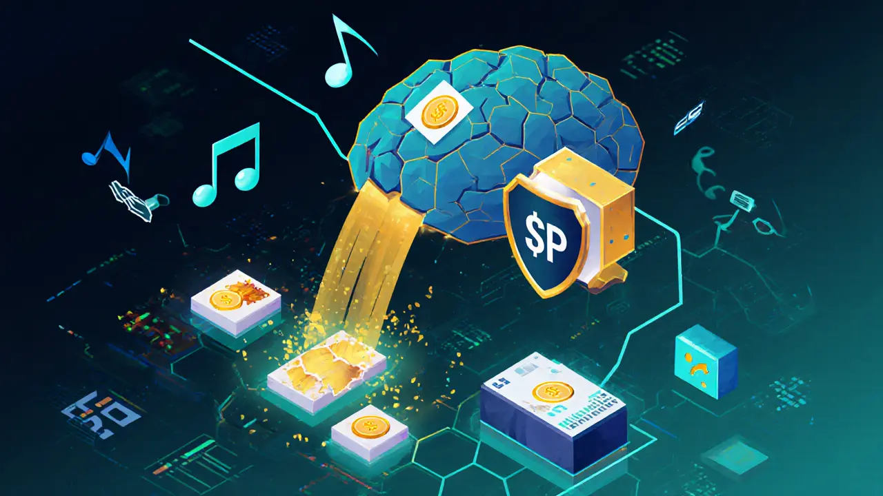AI brain scanning licensed digital assets with royalty payments flowing in.