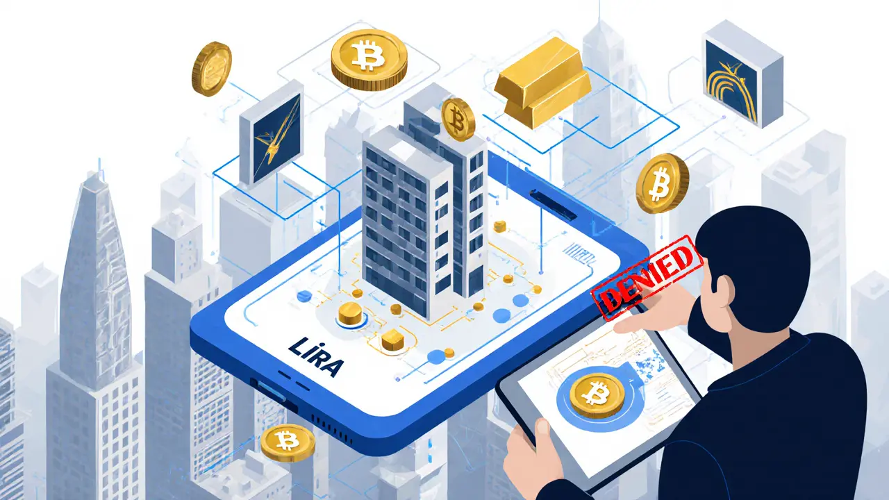 Blockchain turning into Digital Lira app with tokenized real estate and gold assets.