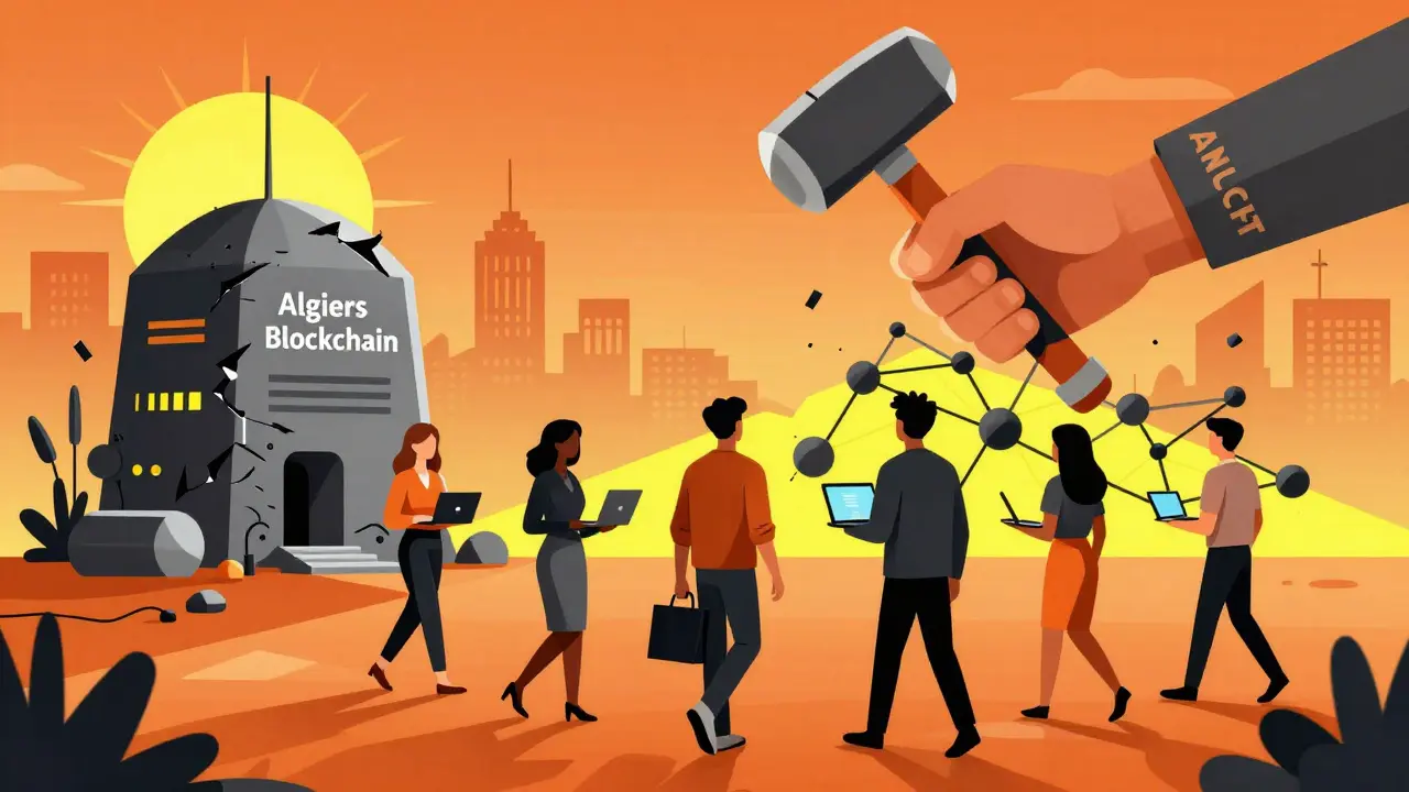 Tech professionals leaving Algeria for neighboring countries as a surveillance hand destroys a blockchain network.