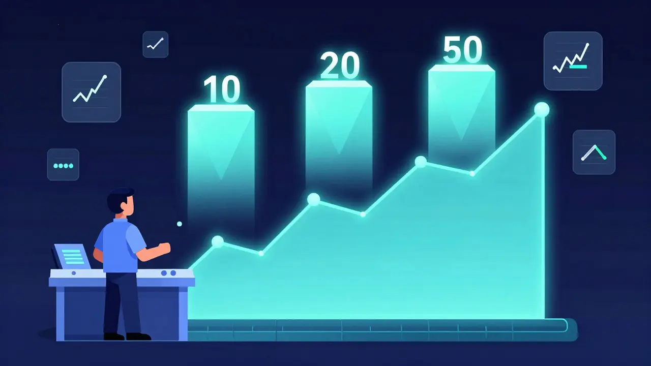 Trader interacting with geometric EMA lines and a 200-day SMA wall, with price bouncing off support.