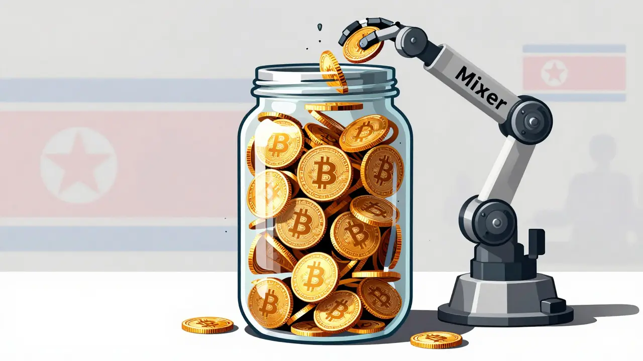 Cryptocurrency Mixing Services and North Korea's Money Laundering Tactics