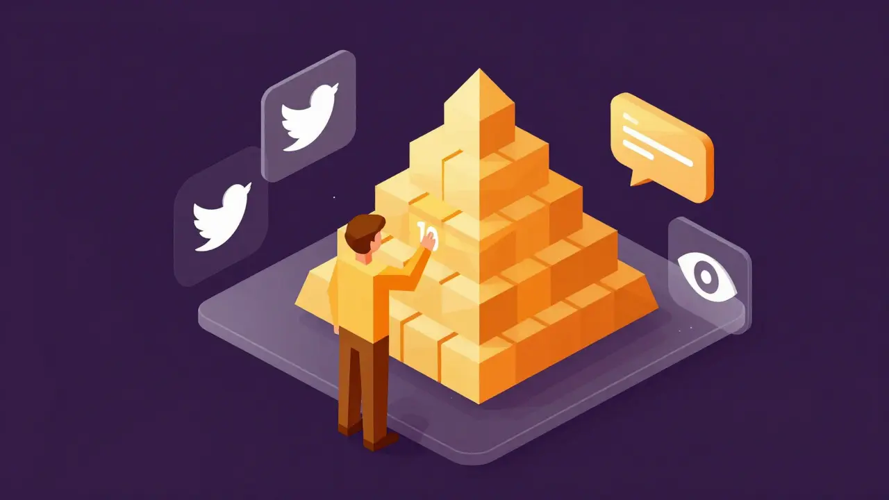 User engaging with WSG airdrop tasks represented by geometric icons