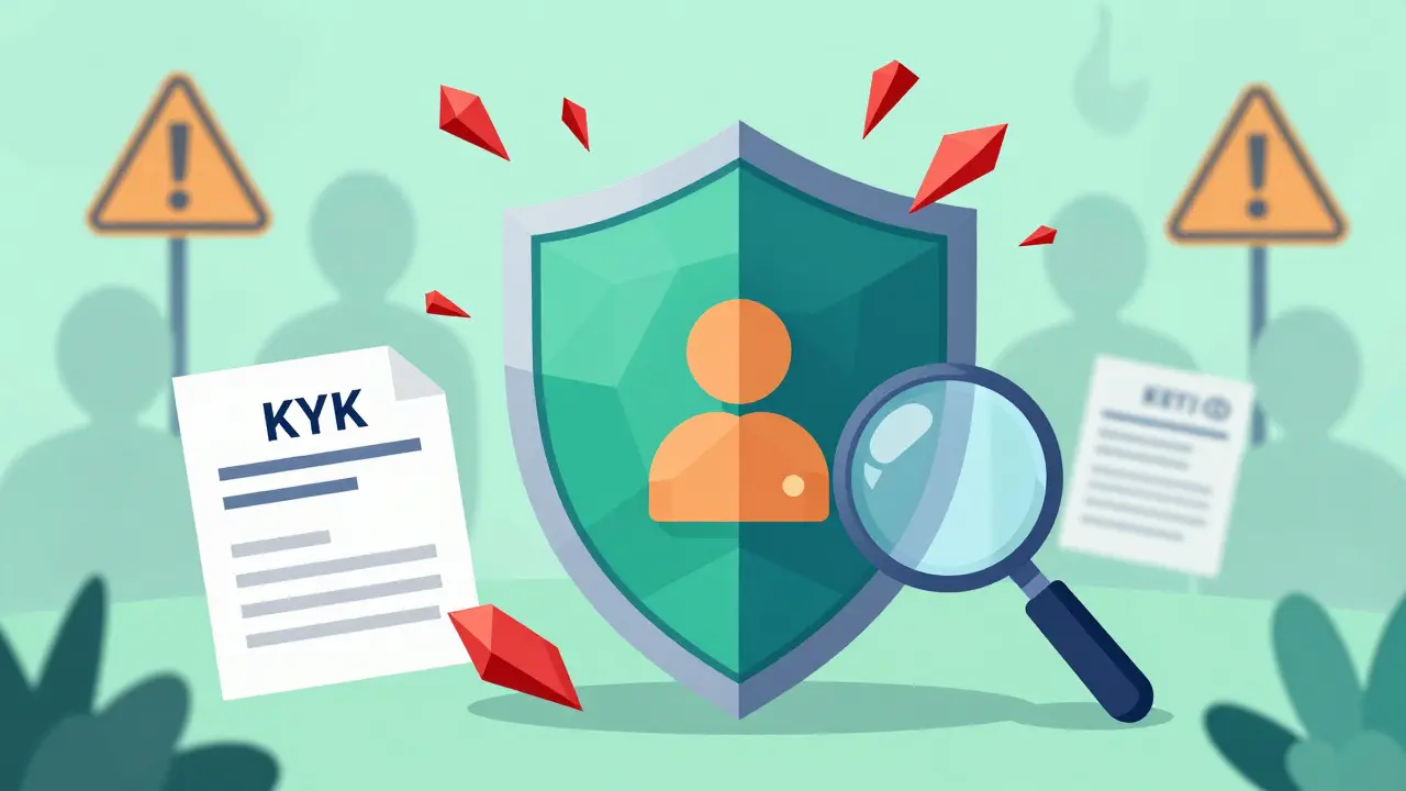 A geometric shield protecting a wallet from scam shards and risks