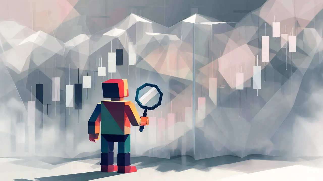 Abstract art depicting unclear data behind a translucent geometric barrier