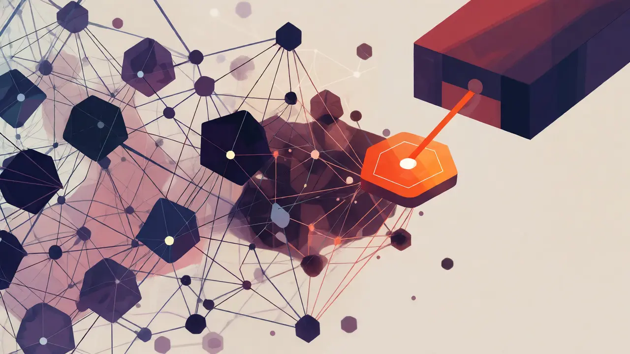 Illustration of DeFi network where interface node is linked to legal accountability